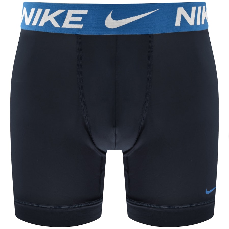 Image number 4 for Nike Essential Micro 3 Pack Boxer Briefs Navy