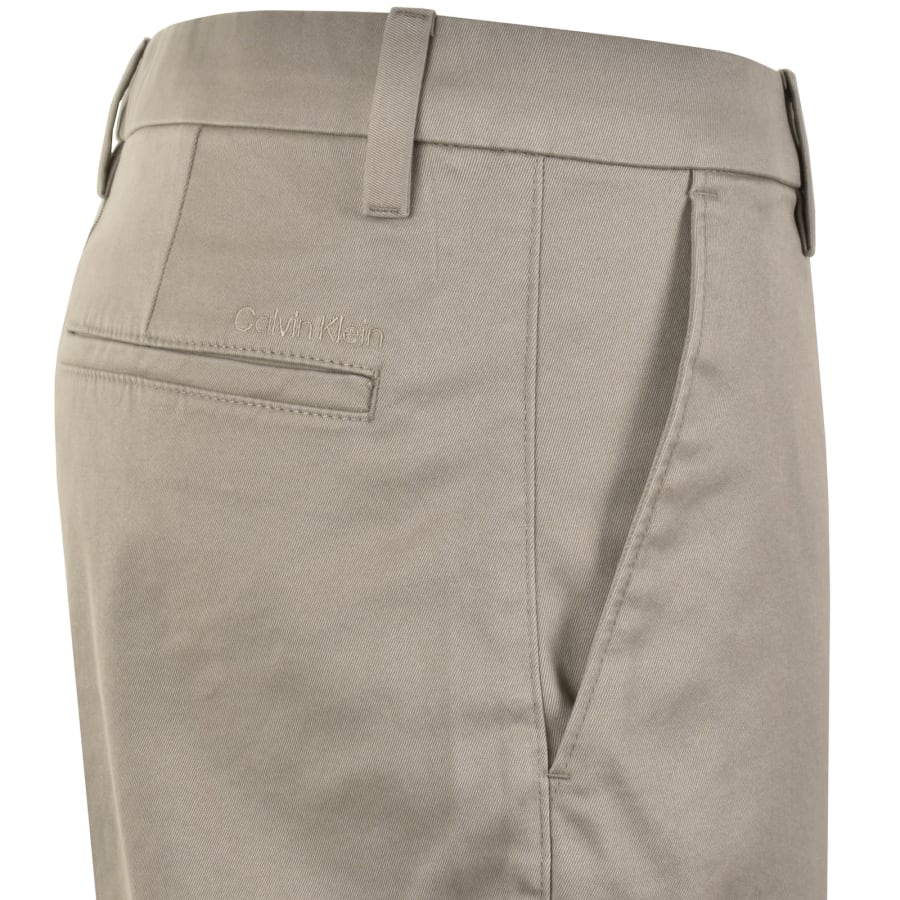 Image number 4 for Calvin Klein Slim Cargo Trousers Vintage Khaki