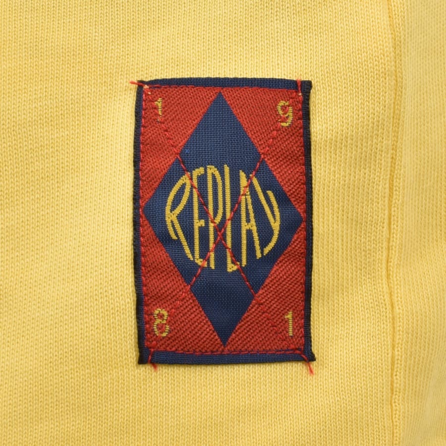 Image number 4 for Replay Graphic T Shirt Yellow