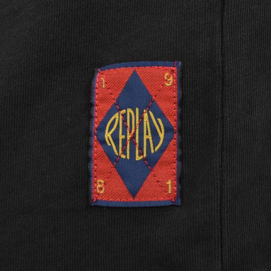 Image number 4 for Replay Graphic T Shirt Black