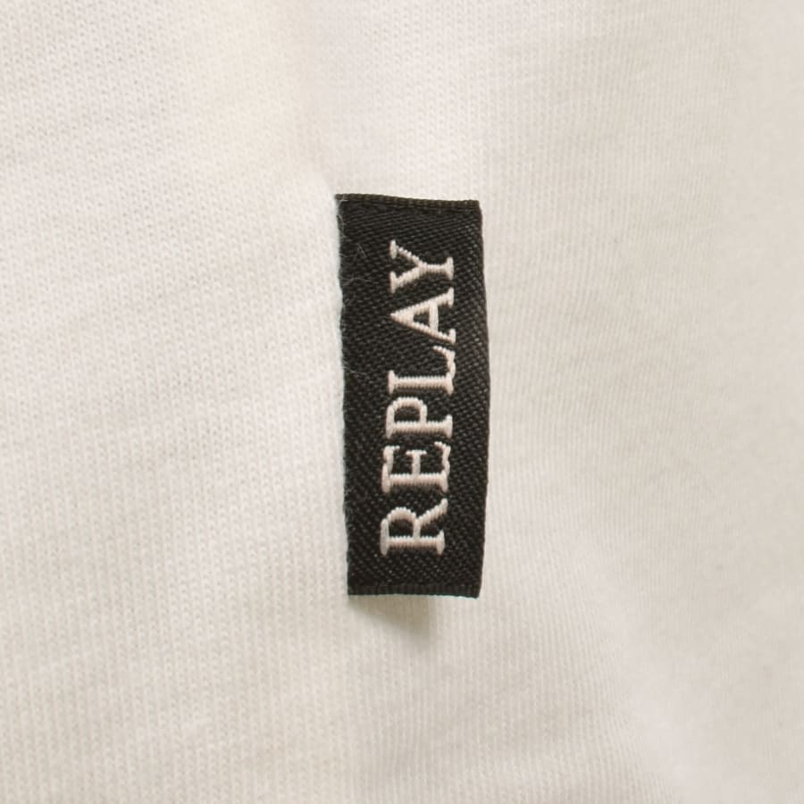 Image number 4 for Replay Logo T Shirt Off White