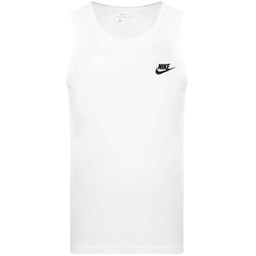 Image number 1 for Nike Club Logo Vest T Shirt White