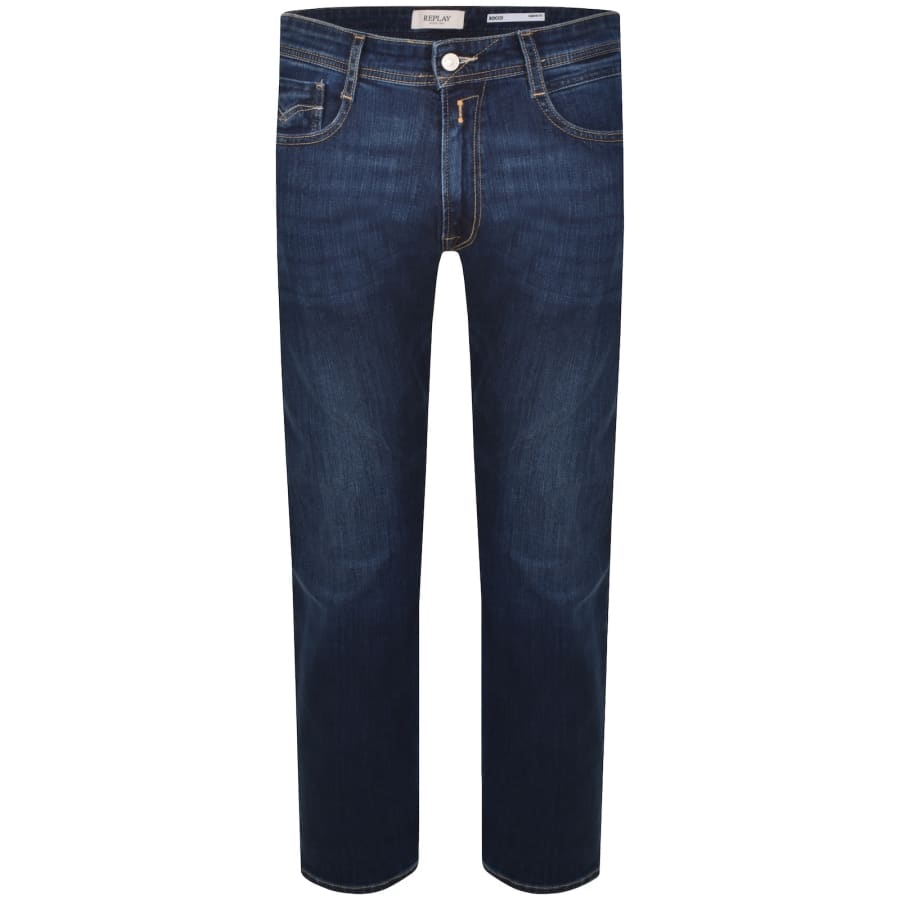 Image number 2 for Replay Rocco Jeans Medium Blue