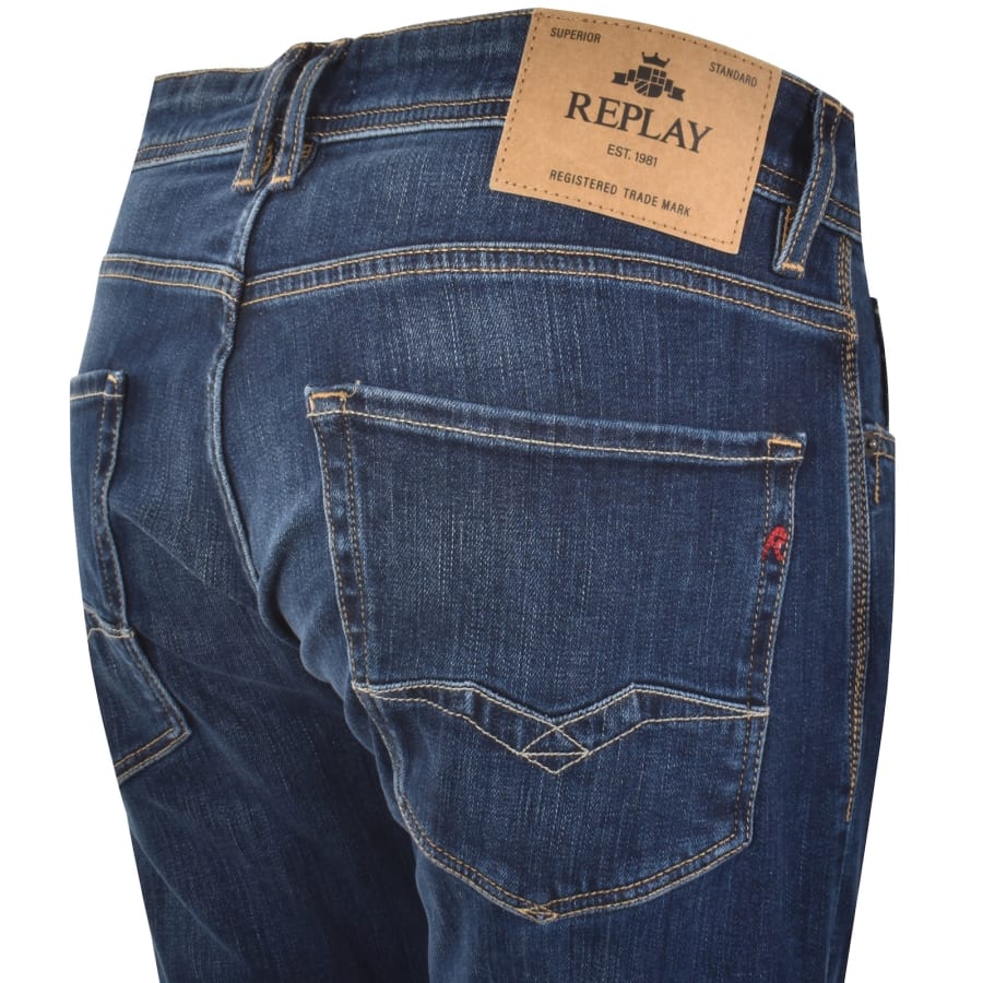 Image number 4 for Replay Rocco Jeans Medium Blue