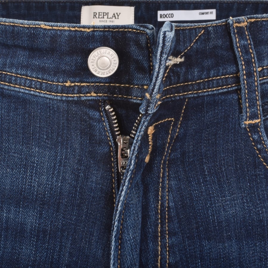 Image number 5 for Replay Rocco Jeans Medium Blue