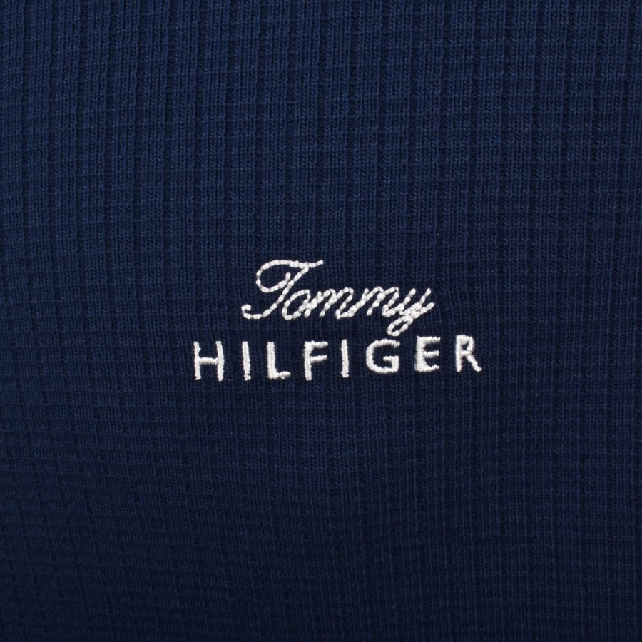 Image number 3 for Tommy Hilfiger Summer Texture Sweatshirt Navy
