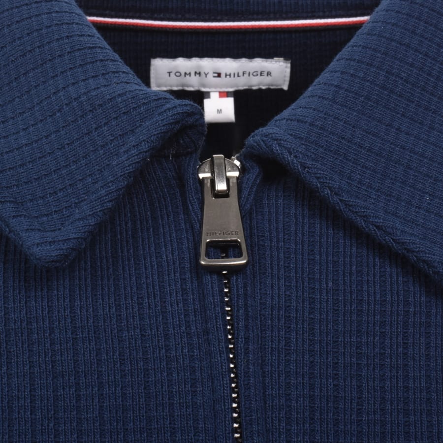Image number 5 for Tommy Hilfiger Summer Texture Sweatshirt Navy