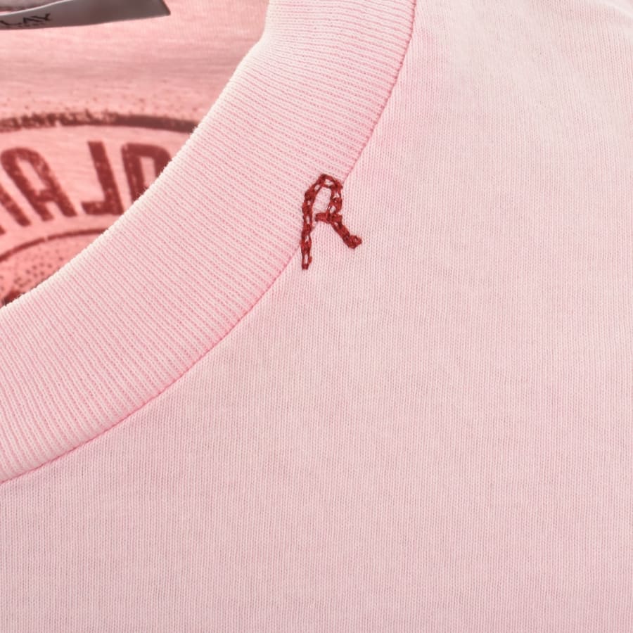 Image number 4 for Replay Graphic T Shirt Pink