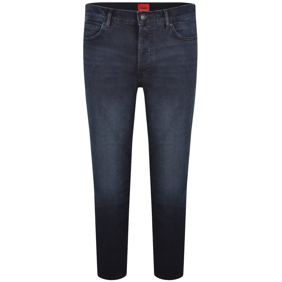 Image number 2 for HUGO 634 Tapered Fit Jeans Mid Wash Blue