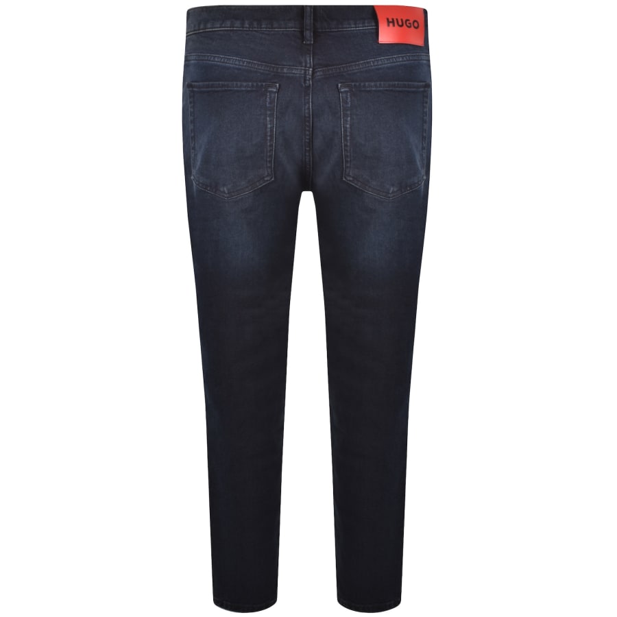 Image number 3 for HUGO 634 Tapered Fit Jeans Mid Wash Blue