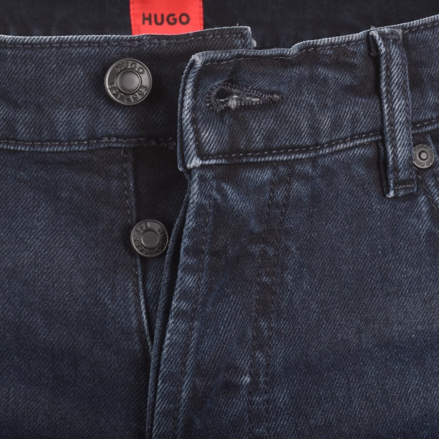 Image number 5 for HUGO 634 Tapered Fit Jeans Mid Wash Blue
