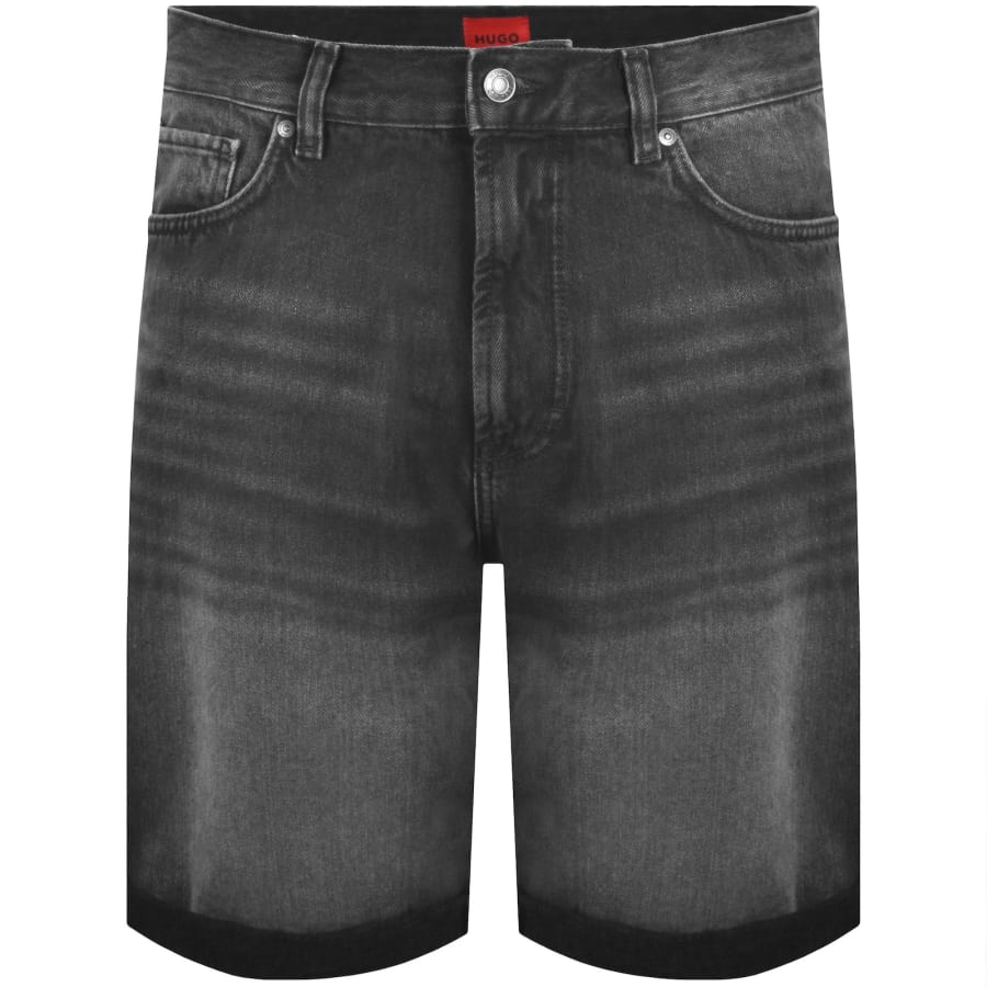 Image number 2 for HUGO 838  Denim Shorts Dark Grey