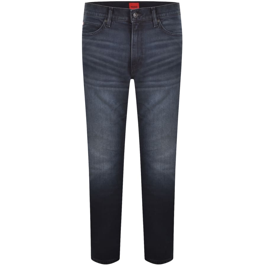 Image number 2 for HUGO 708 Slim Fit Jeans Navy