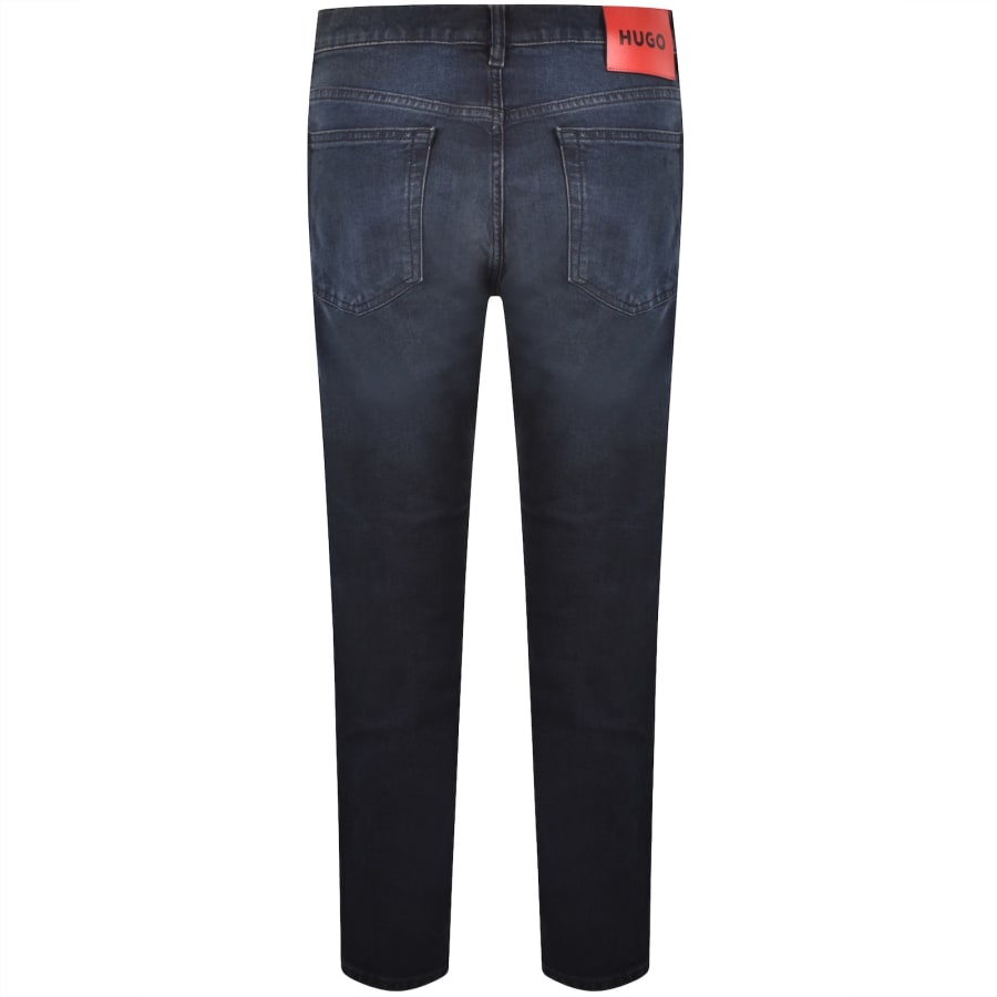 Image number 3 for HUGO 708 Slim Fit Jeans Navy