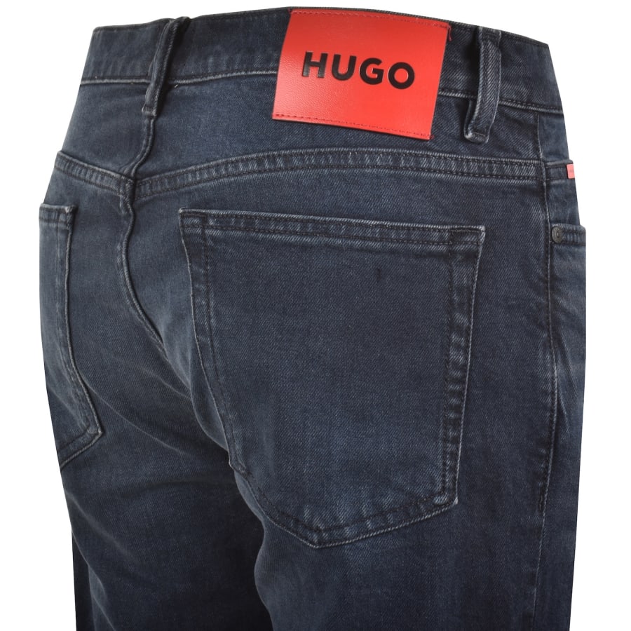 Image number 4 for HUGO 708 Slim Fit Jeans Navy