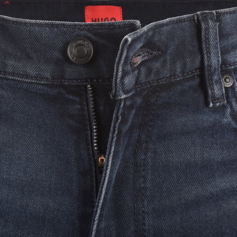 Image number 5 for HUGO 708 Slim Fit Jeans Navy