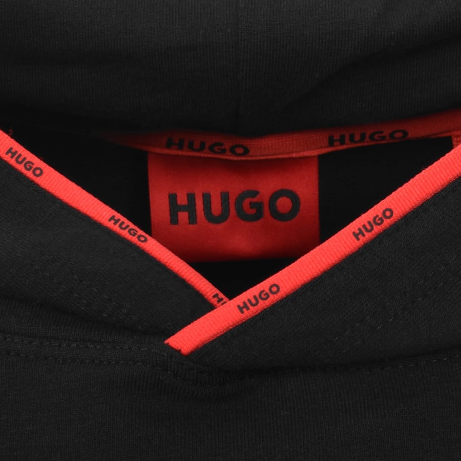 Image number 4 for HUGO Noah Hoodie Black
