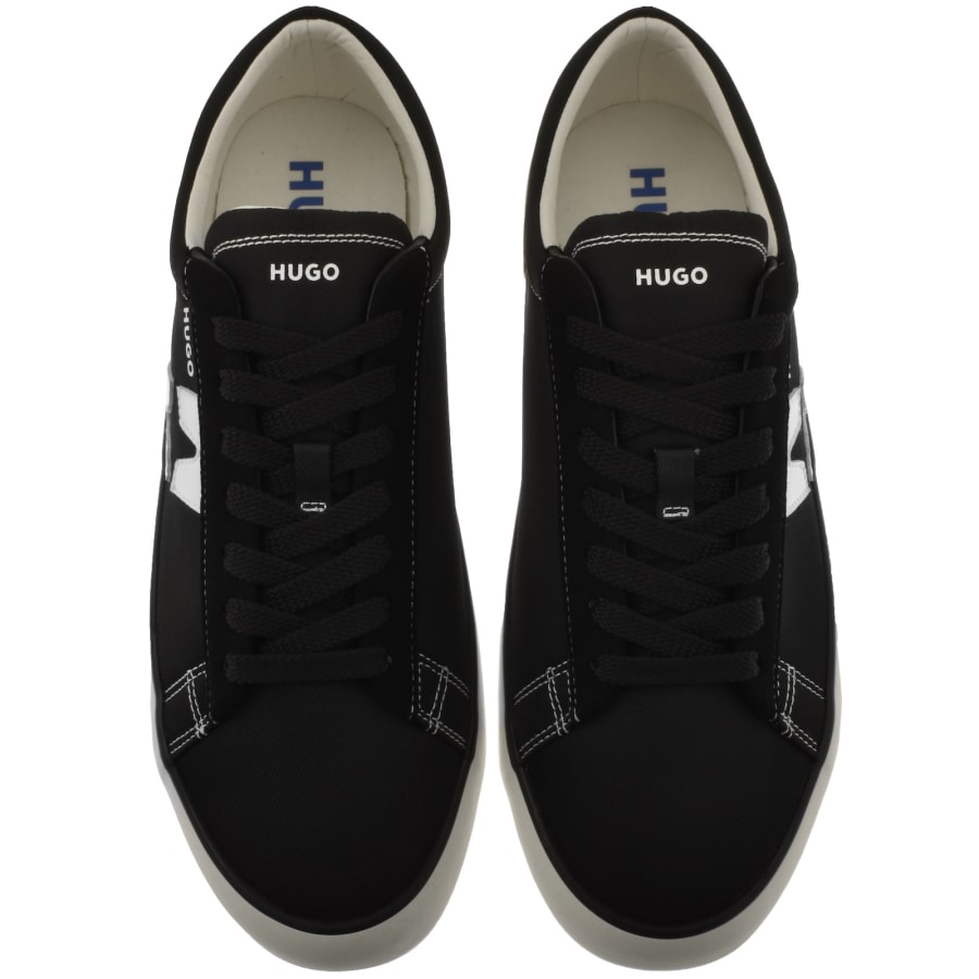 Image number 3 for HUGO Blue B Cross Tennis Trainers Black