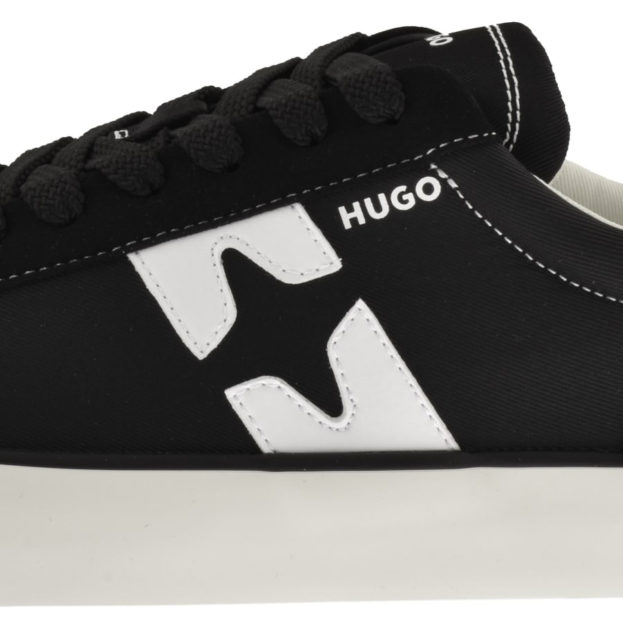 Image number 4 for HUGO Blue B Cross Tennis Trainers Black