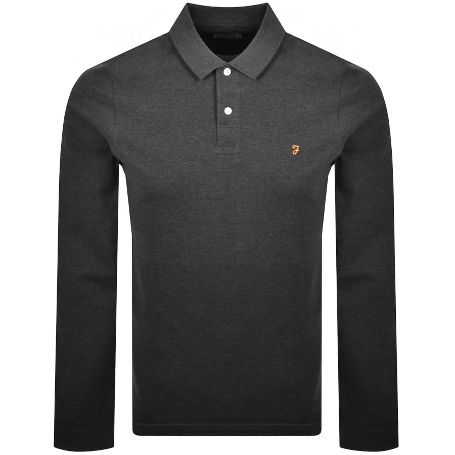 Image number 1 for Farah Cunningham Polo T Shirt Grey