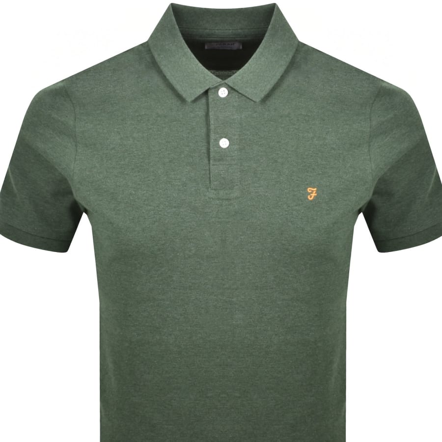 Image number 2 for Farah Cunningham Polo T Shirt Green