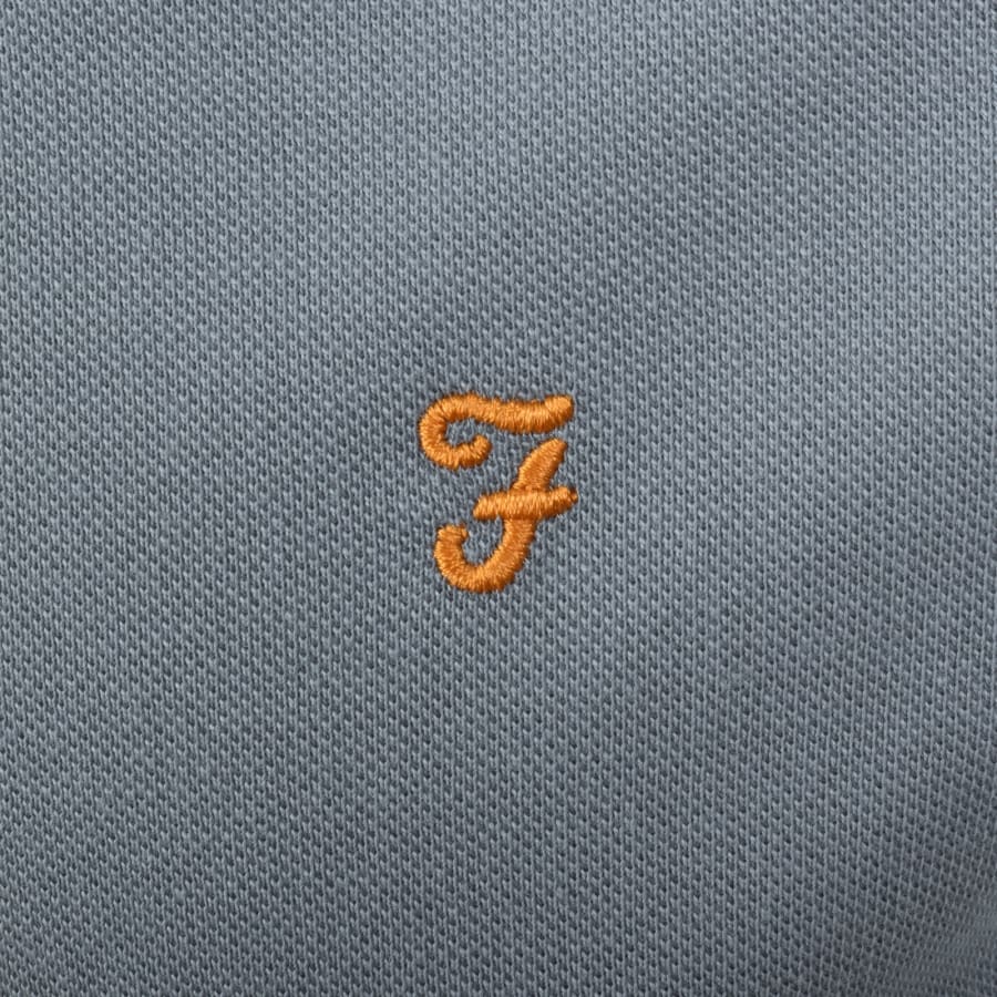 Image number 3 for Farah Cunningham Polo T Shirt Blue