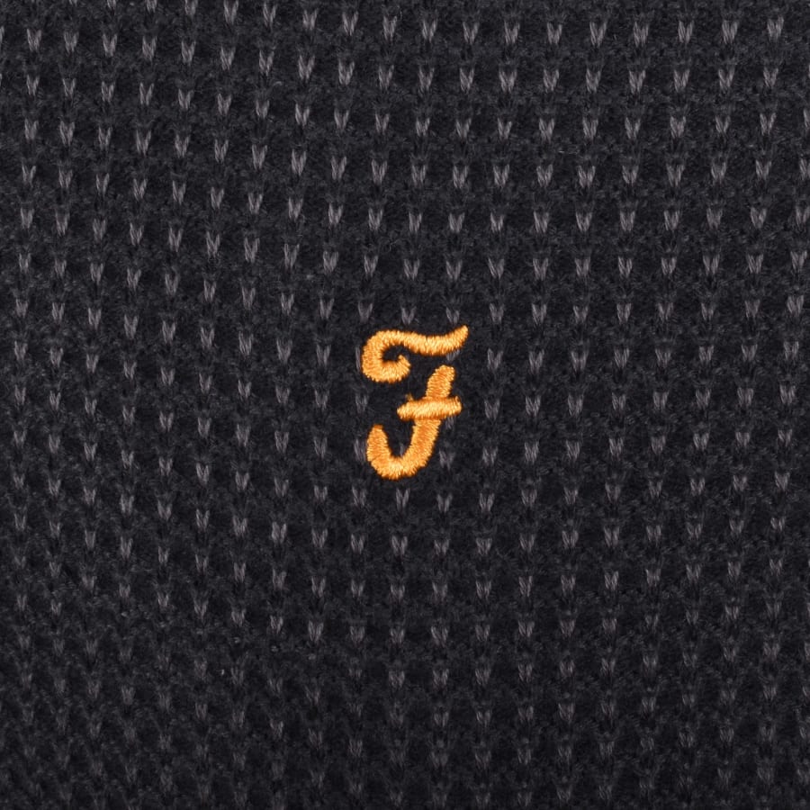 Image number 3 for Farah Gateacre Knit Polo True Navy