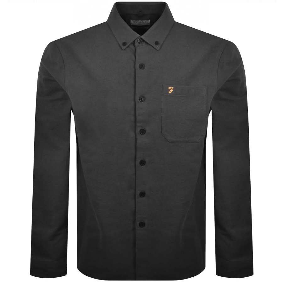 Image number 1 for Farah Marvin Overshirt Washed Black