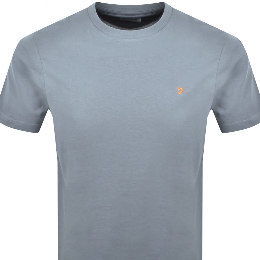 Image number 2 for Farah Danny Regular Fit T Shirt Blue