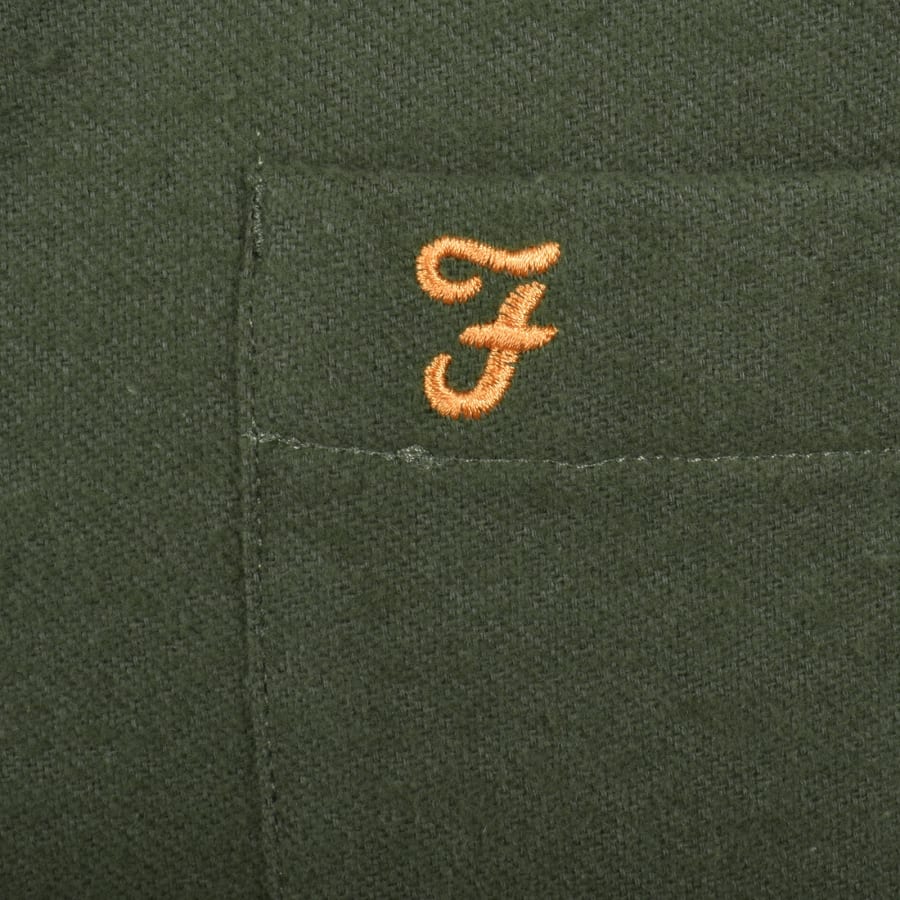 Image number 3 for Farah Marvin Overshirt Rosemary Green