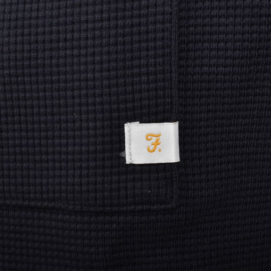 Image number 3 for Farah Littrow Pocket T Shirt True Navy