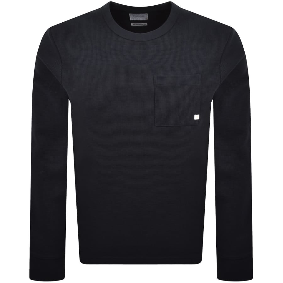 Image number 1 for Farah Littrow Pocket T Shirt True Navy