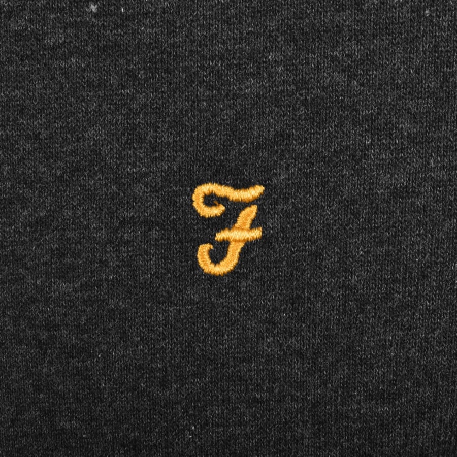 Image number 3 for Farah Hemming Sweatshirt Washed Black