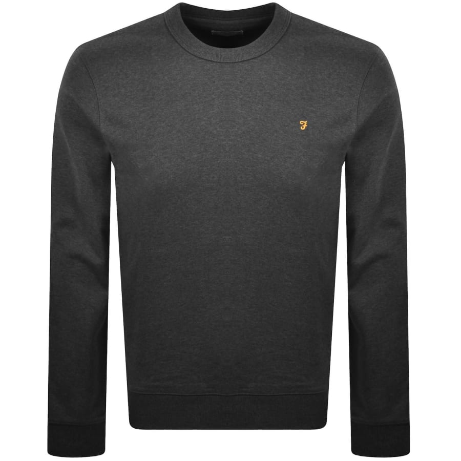 Image number 1 for Farah Hemming Sweatshirt Washed Black