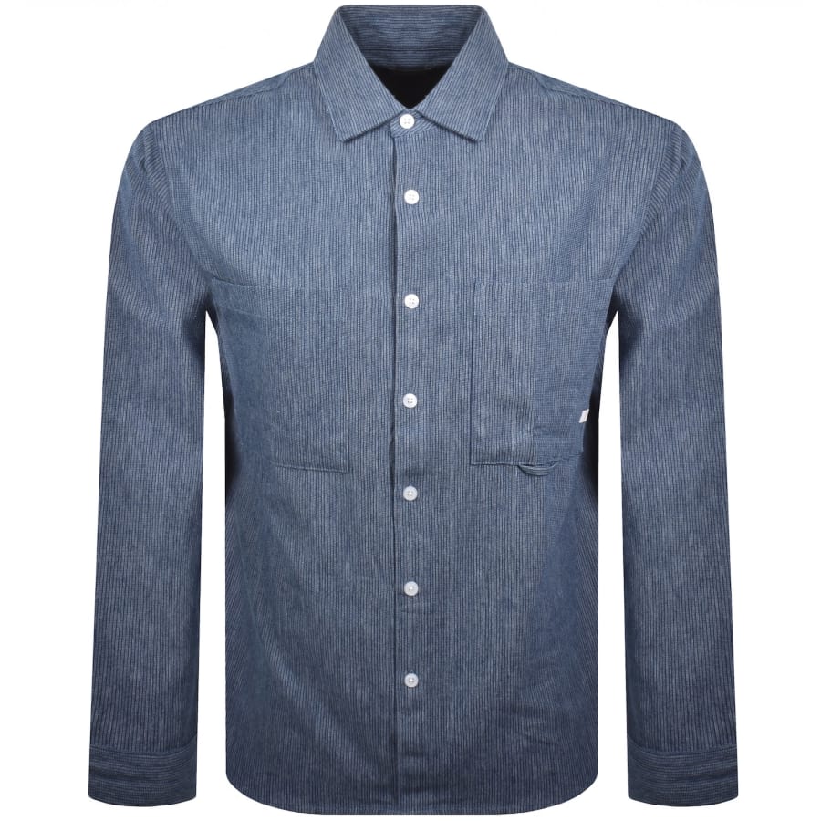 Image number 1 for Farah Shane Long Sleeve Shirt Blue
