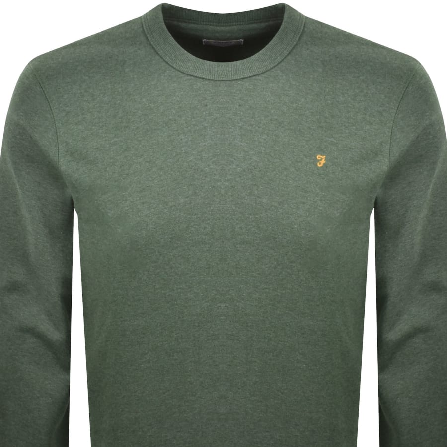 Image number 2 for Farah Hemming Sweatshirt Rosemary Green