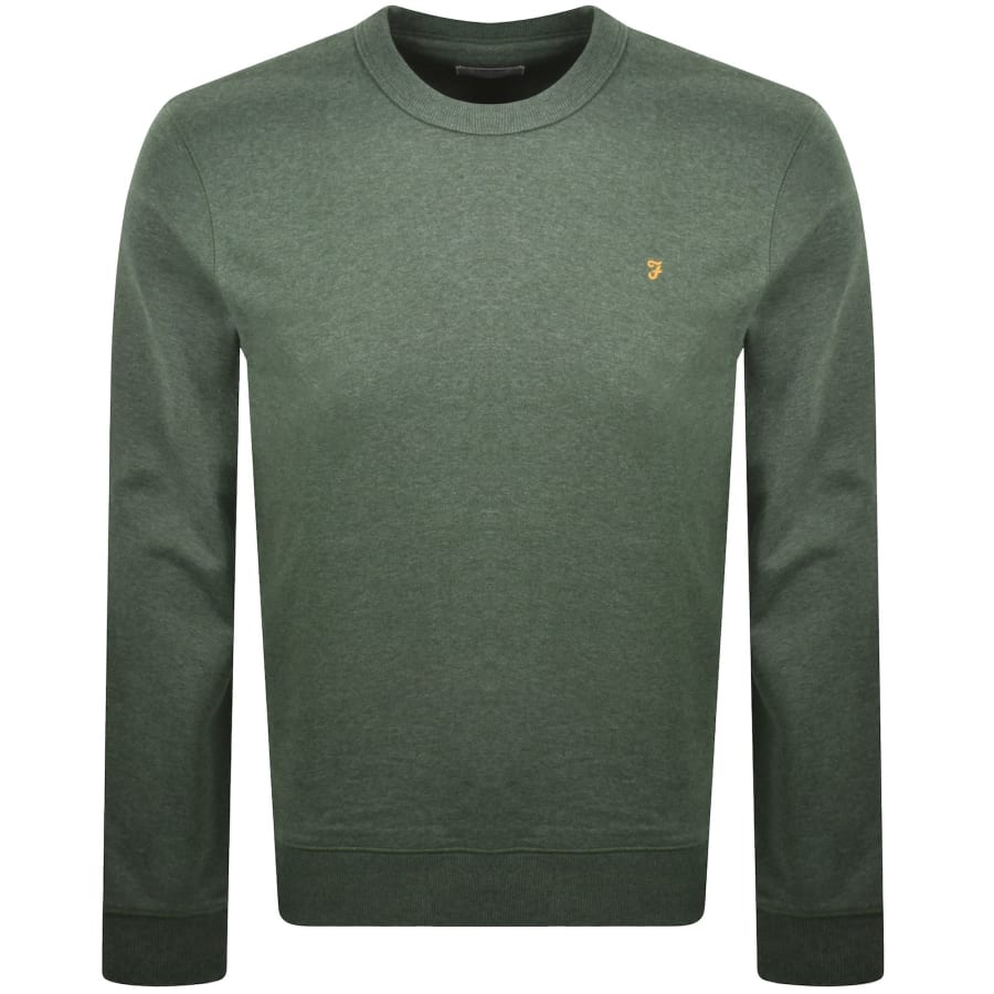 Image number 1 for Farah Hemming Sweatshirt Rosemary Green