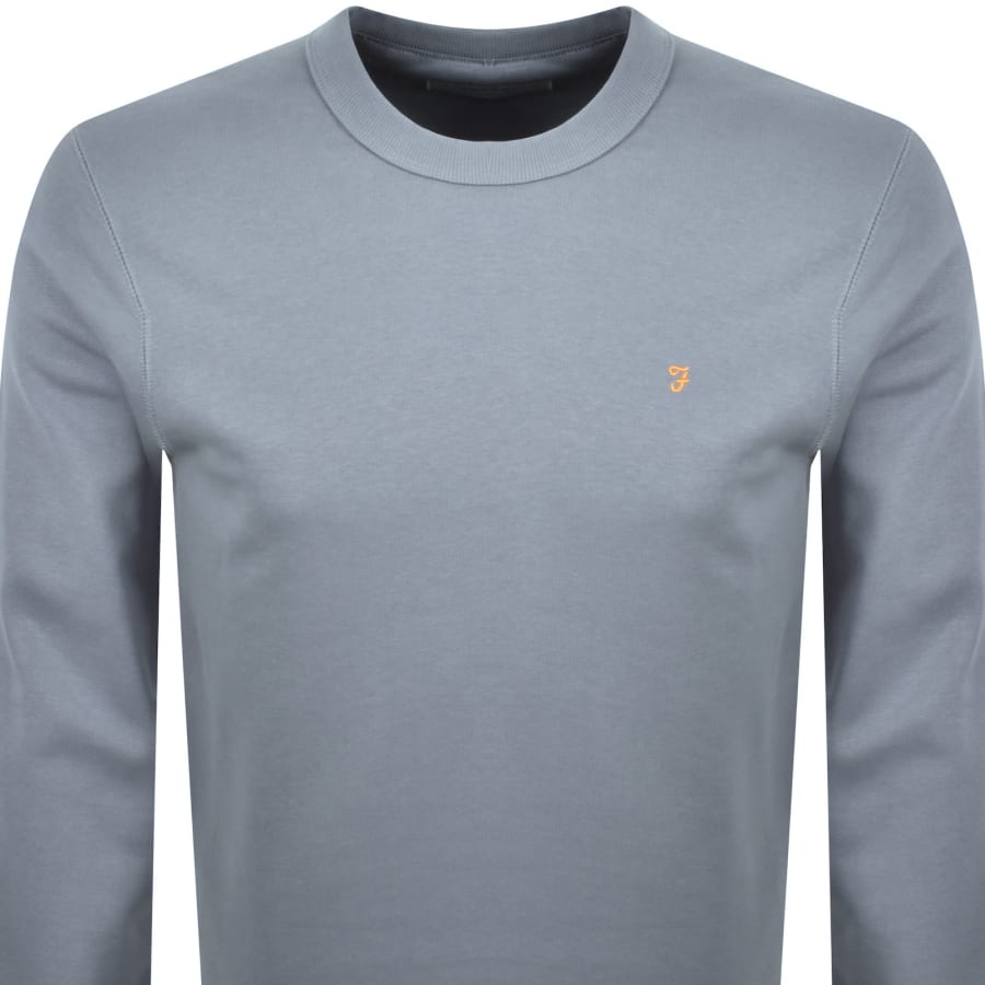 Image number 2 for Farah Hemming Sweatshirt Icelandic Blue