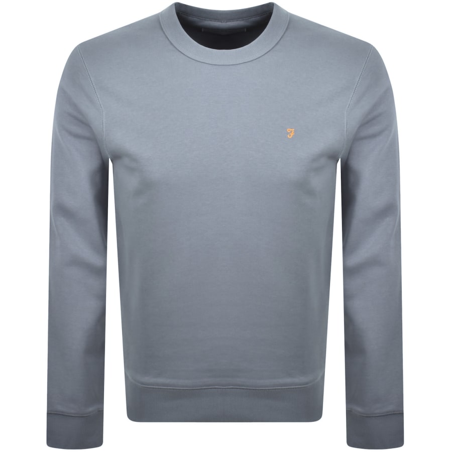 Image number 1 for Farah Hemming Sweatshirt Icelandic Blue