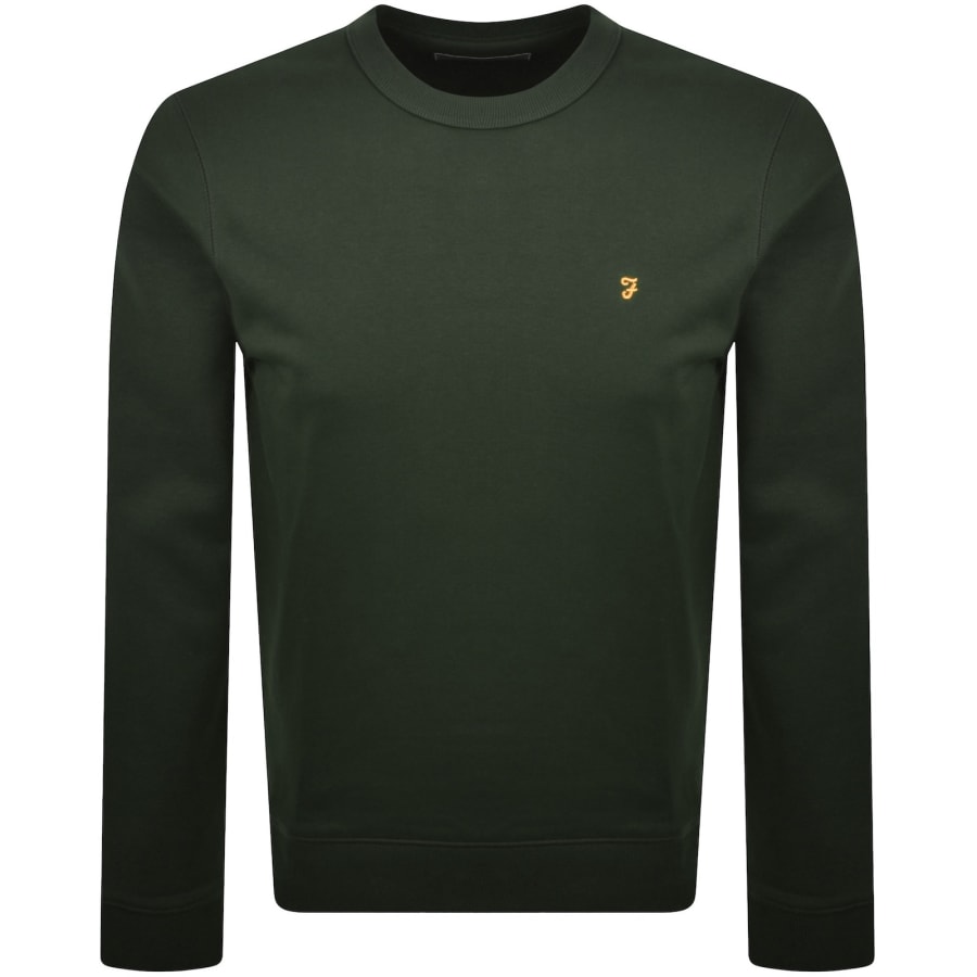 Image number 1 for Farah Hemming Sweatshirt Ever Green