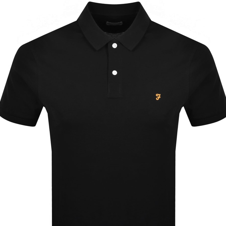 Image number 2 for Farah Cunningham Polo T Shirt Black