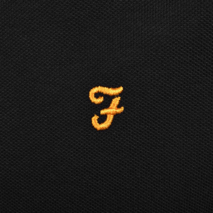 Image number 3 for Farah Cunningham Polo T Shirt Black