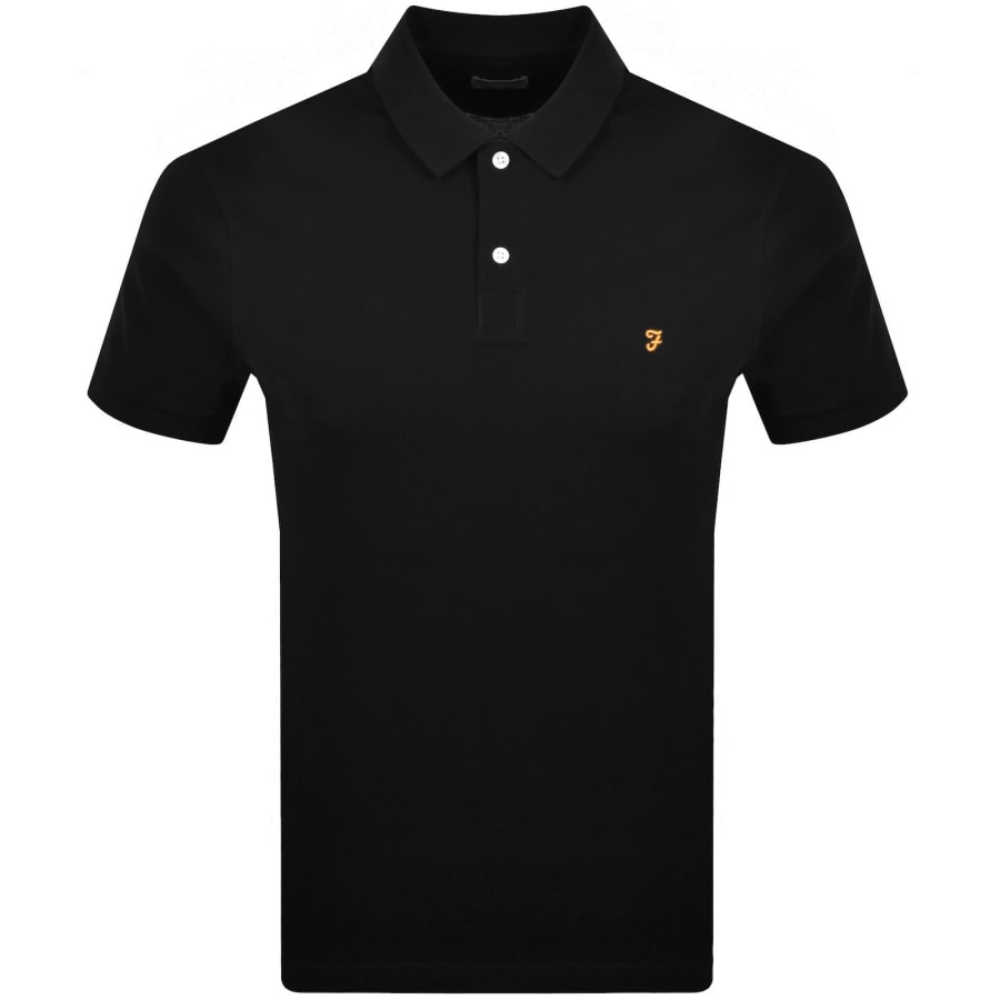 Image number 1 for Farah Cunningham Polo T Shirt Black