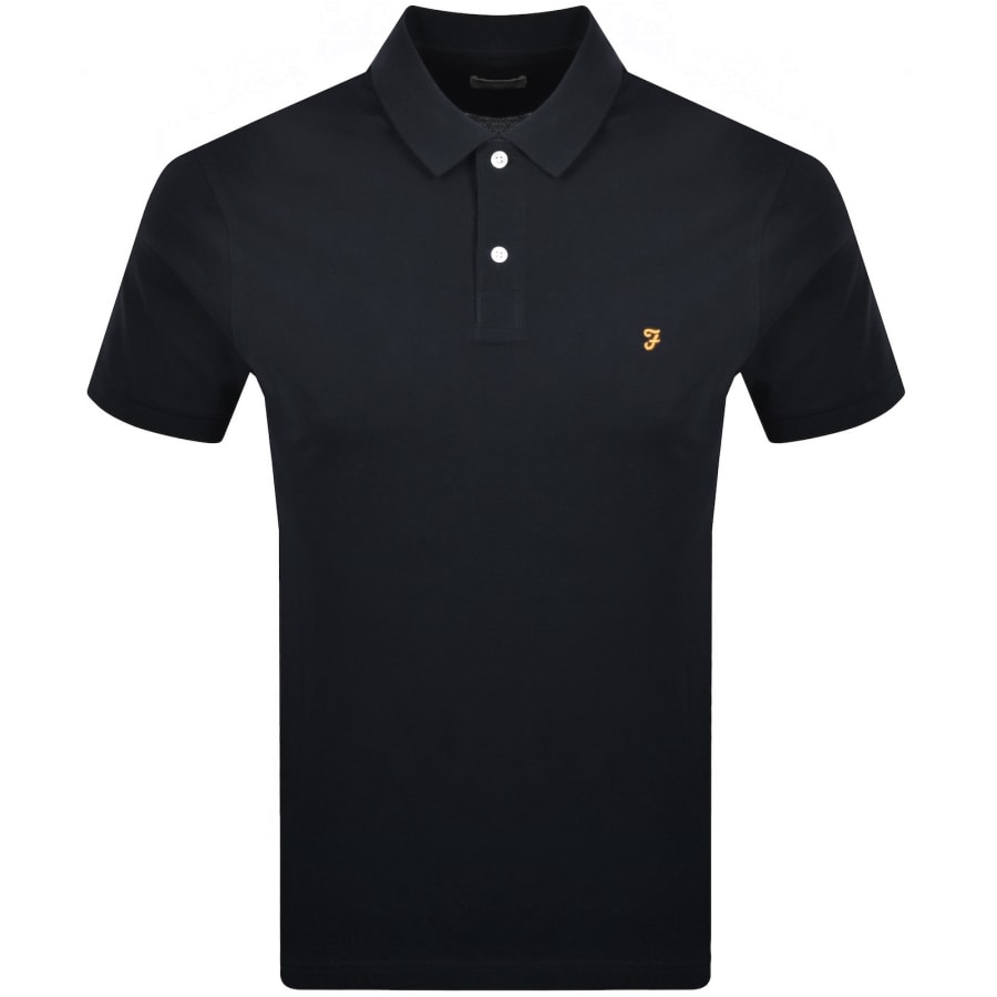 Image number 1 for Farah Cunningham Polo T Shirt True Navy