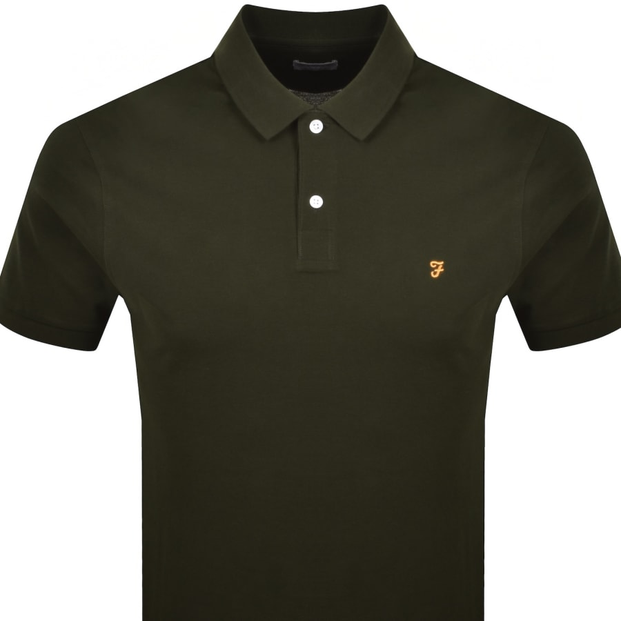 Image number 2 for Farah Cunningham Polo T Shirt Green