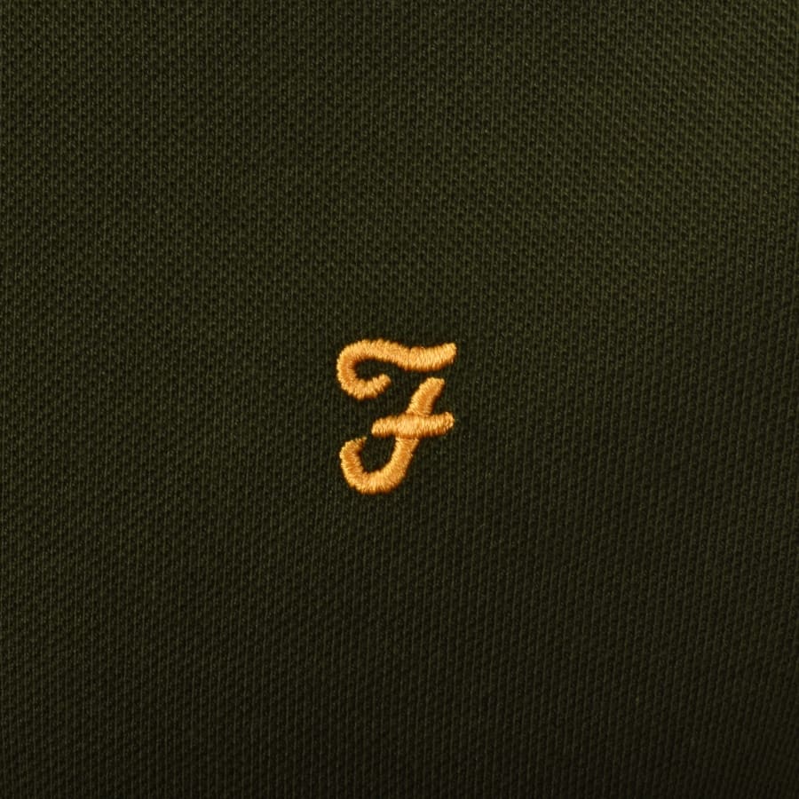 Image number 3 for Farah Cunningham Polo T Shirt Green