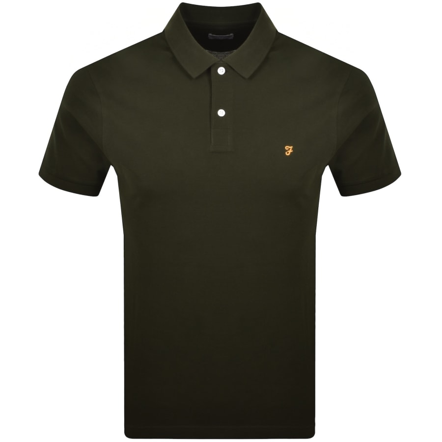 Image number 1 for Farah Cunningham Polo T Shirt Green