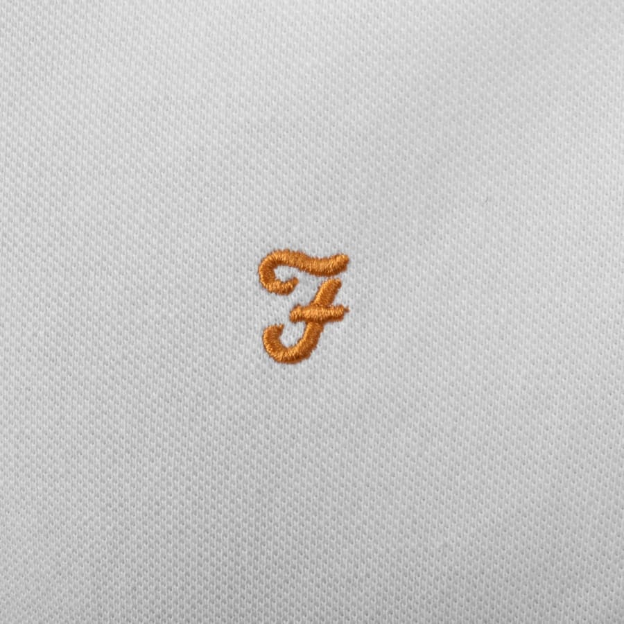 Image number 3 for Farah Cunningham Polo T Shirt White