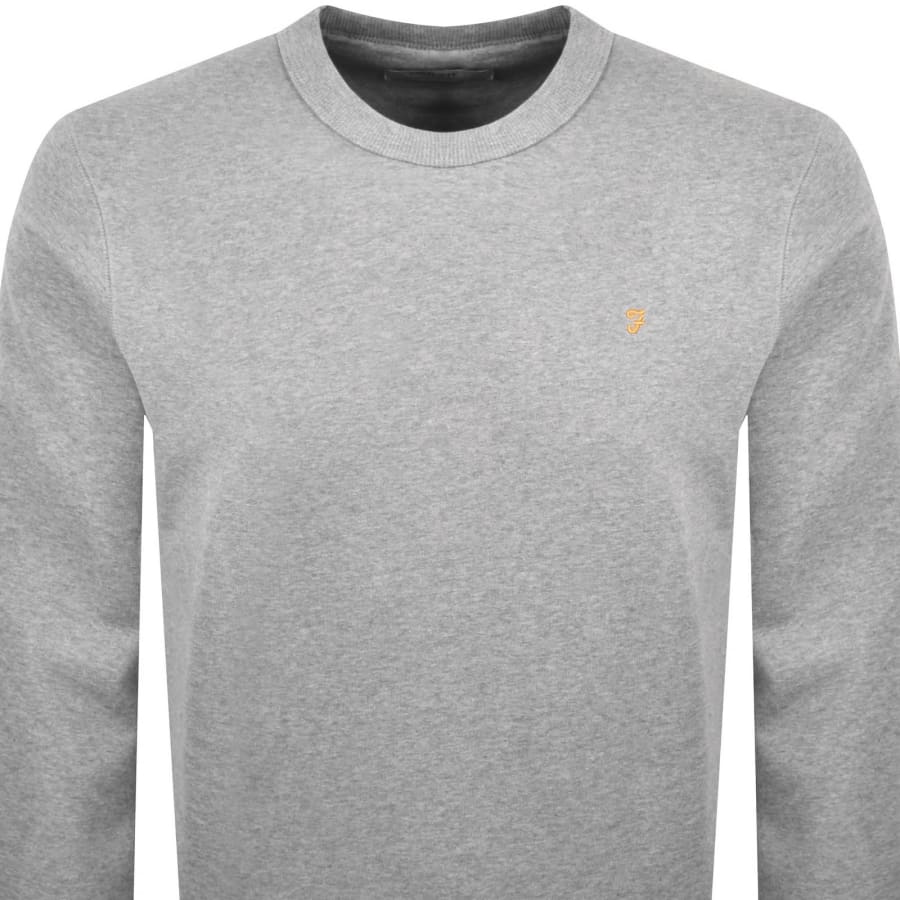 Image number 2 for Farah Hemming Sweatshirt Light Grey