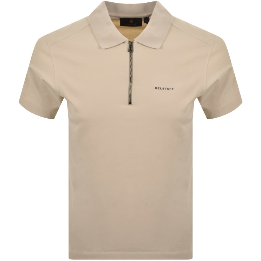 Image number 1 for Belstaff Alloy Polo T Shirt Beige